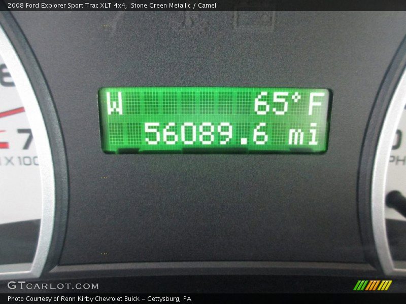 Stone Green Metallic / Camel 2008 Ford Explorer Sport Trac XLT 4x4