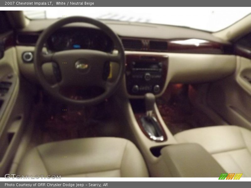 White / Neutral Beige 2007 Chevrolet Impala LT