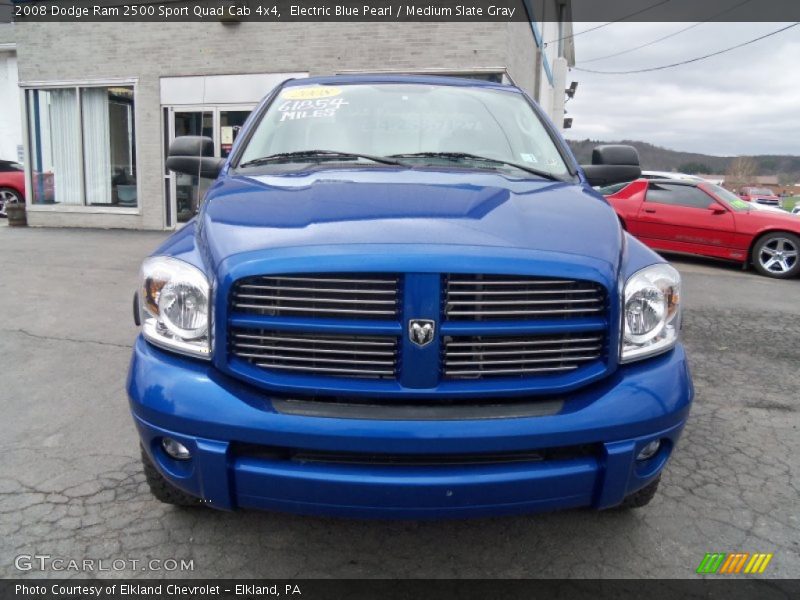 Electric Blue Pearl / Medium Slate Gray 2008 Dodge Ram 2500 Sport Quad Cab 4x4