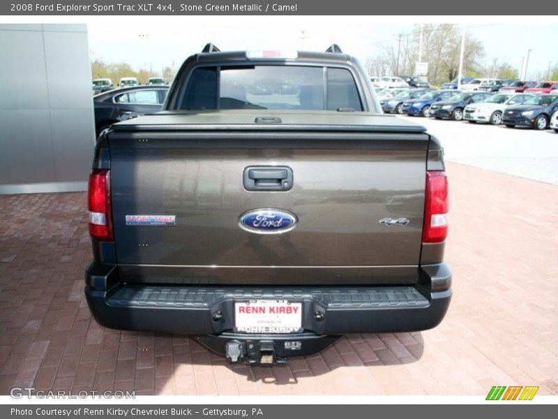 Stone Green Metallic / Camel 2008 Ford Explorer Sport Trac XLT 4x4
