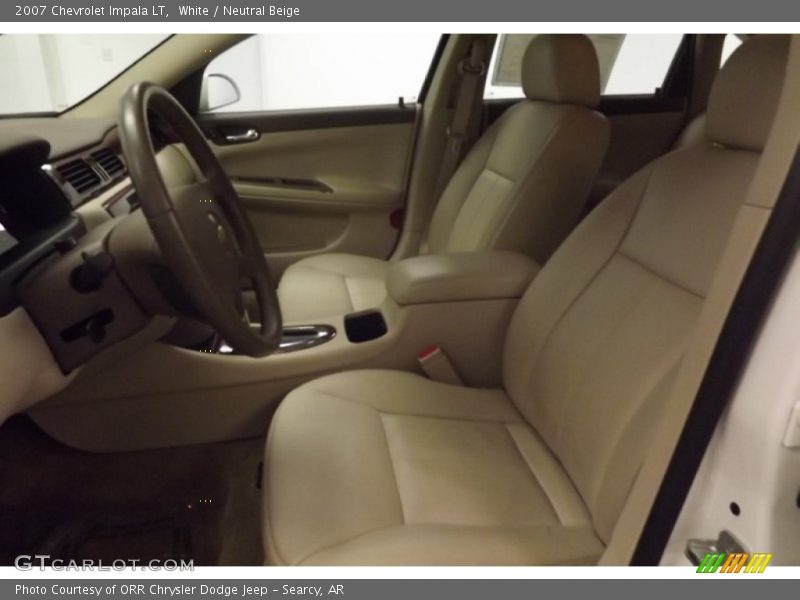 White / Neutral Beige 2007 Chevrolet Impala LT