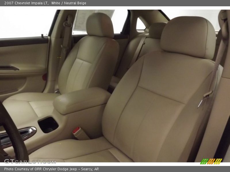 White / Neutral Beige 2007 Chevrolet Impala LT