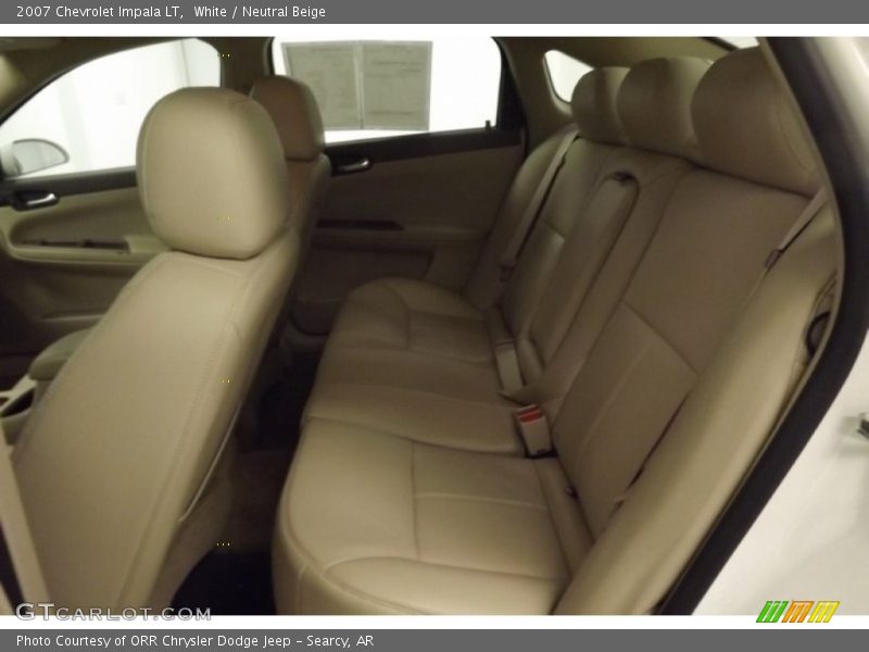 White / Neutral Beige 2007 Chevrolet Impala LT