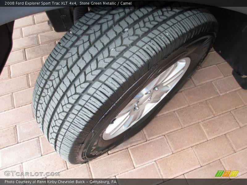 Stone Green Metallic / Camel 2008 Ford Explorer Sport Trac XLT 4x4