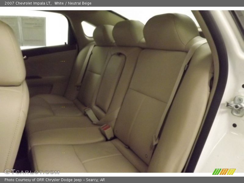 White / Neutral Beige 2007 Chevrolet Impala LT