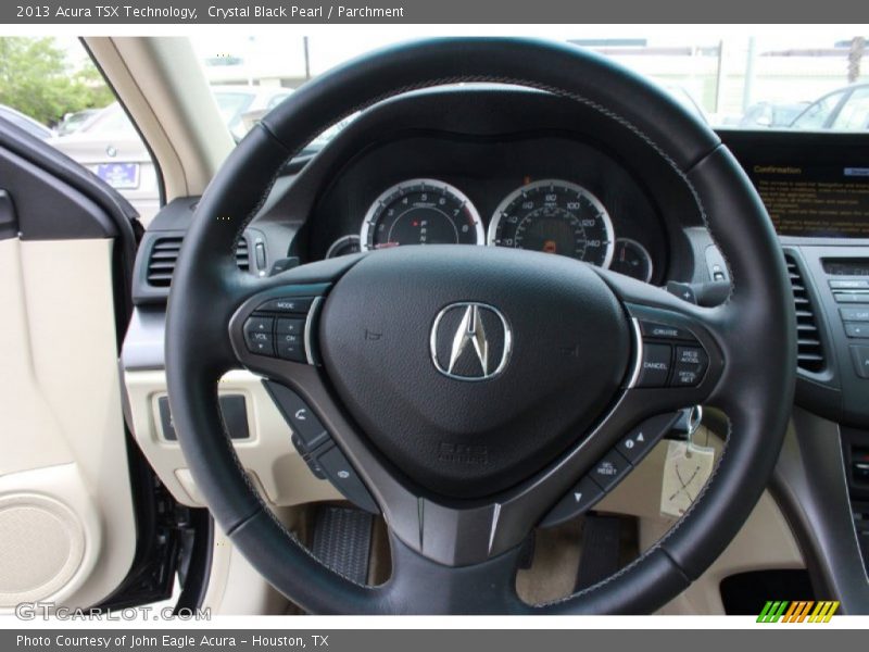 Crystal Black Pearl / Parchment 2013 Acura TSX Technology