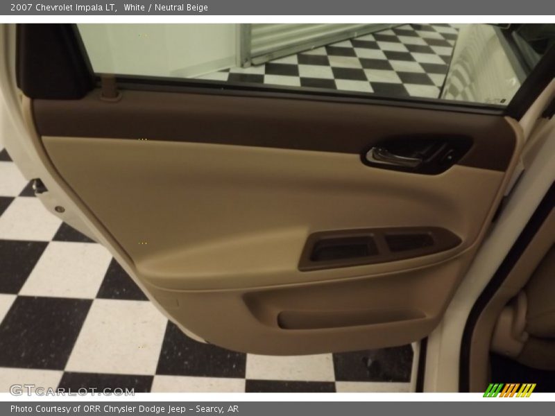 White / Neutral Beige 2007 Chevrolet Impala LT