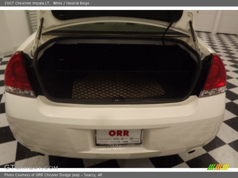 White / Neutral Beige 2007 Chevrolet Impala LT