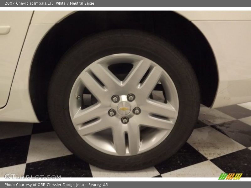 White / Neutral Beige 2007 Chevrolet Impala LT
