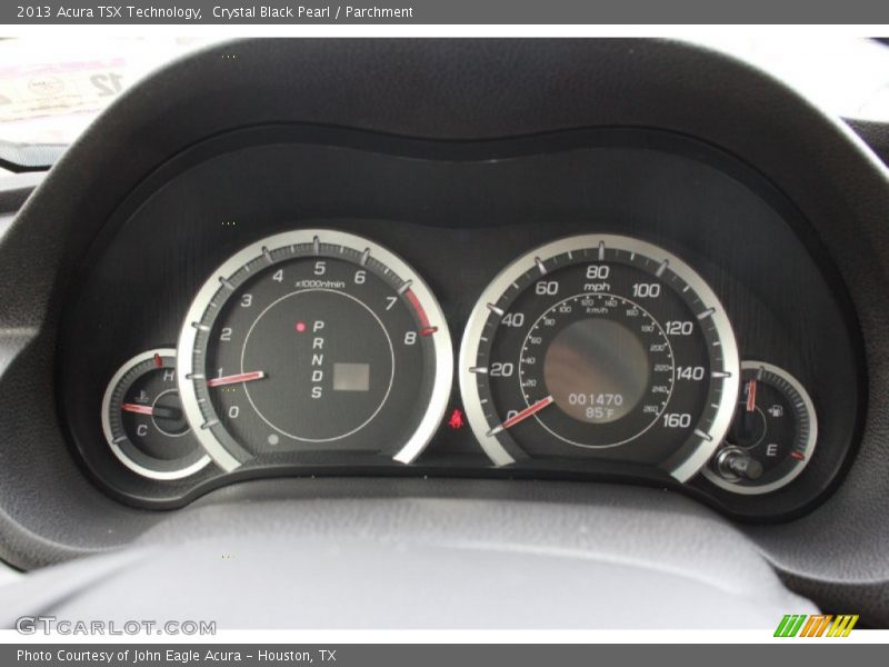 Crystal Black Pearl / Parchment 2013 Acura TSX Technology