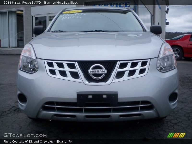 Silver Ice Metallic / Black 2011 Nissan Rogue S AWD