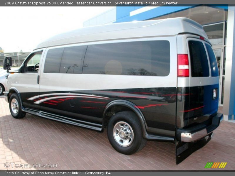 Silver Birch Metallic / Medium Pewter 2009 Chevrolet Express 2500 Extended Passenger Conversion