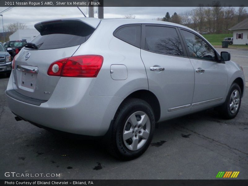 Silver Ice Metallic / Black 2011 Nissan Rogue S AWD