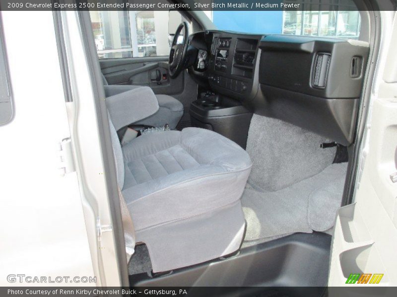 Silver Birch Metallic / Medium Pewter 2009 Chevrolet Express 2500 Extended Passenger Conversion