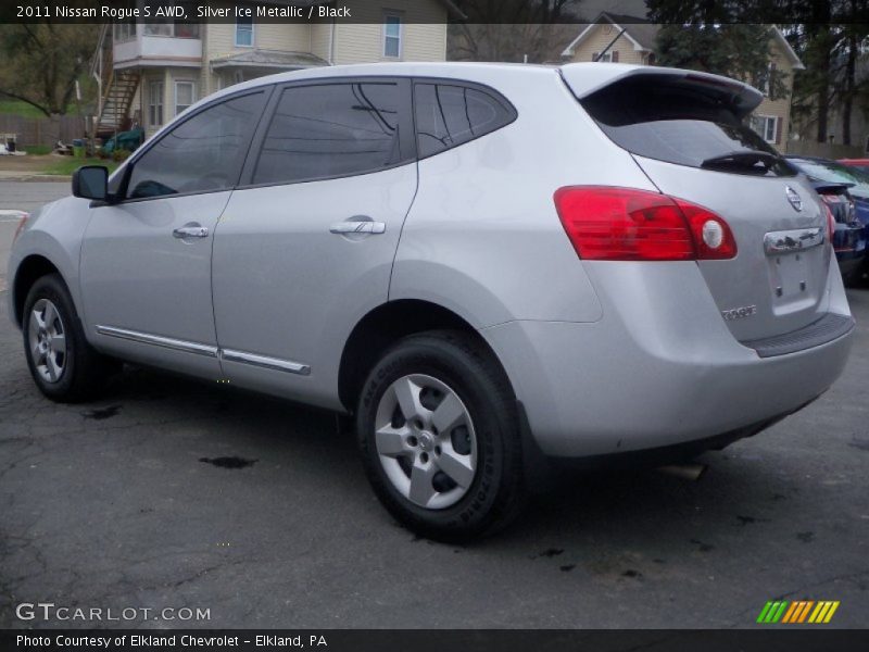 Silver Ice Metallic / Black 2011 Nissan Rogue S AWD