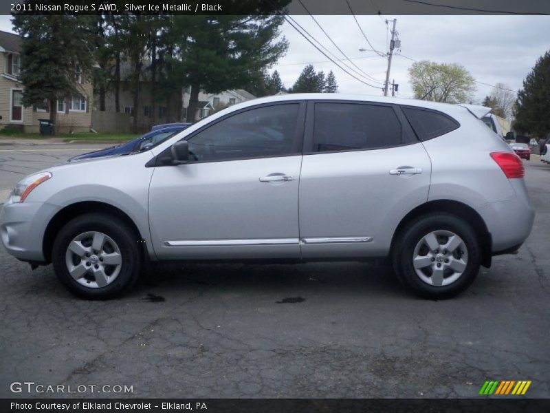 Silver Ice Metallic / Black 2011 Nissan Rogue S AWD