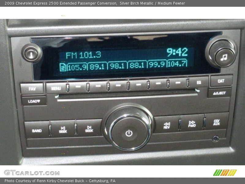 Silver Birch Metallic / Medium Pewter 2009 Chevrolet Express 2500 Extended Passenger Conversion