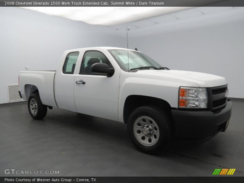 Summit White / Dark Titanium 2008 Chevrolet Silverado 1500 Work Truck Extended Cab