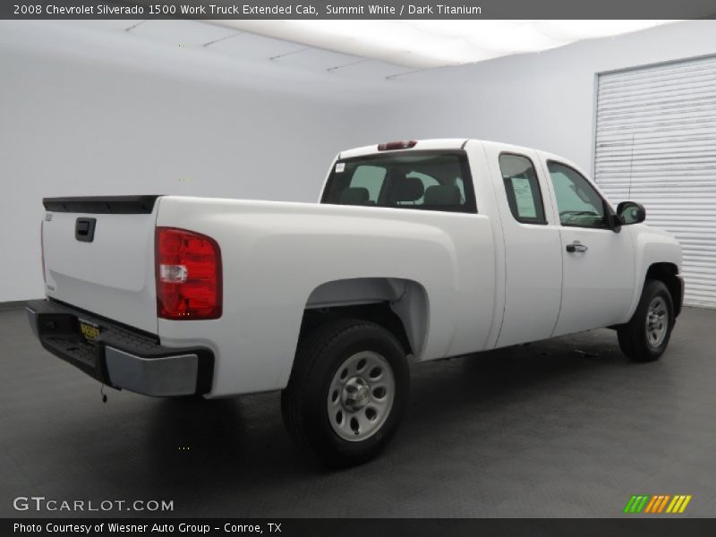 Summit White / Dark Titanium 2008 Chevrolet Silverado 1500 Work Truck Extended Cab