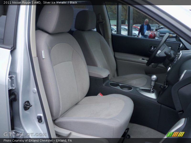 Silver Ice Metallic / Black 2011 Nissan Rogue S AWD