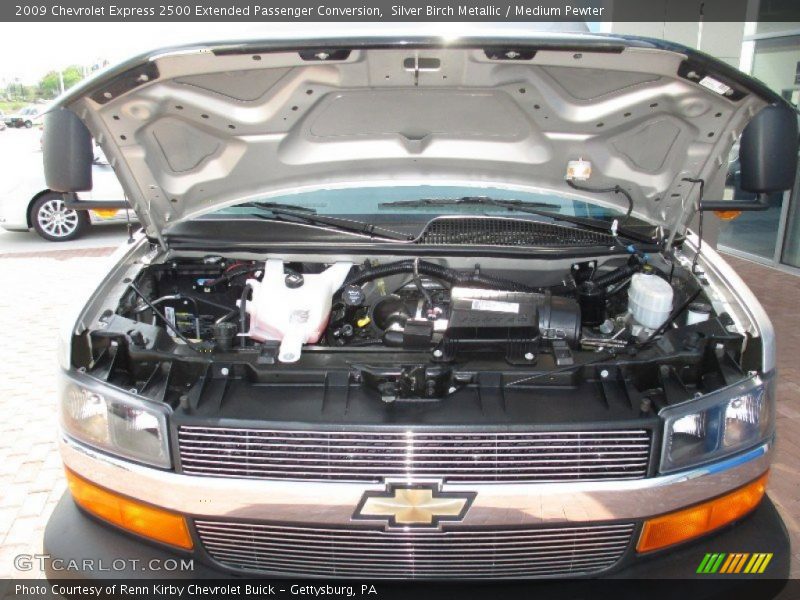 Silver Birch Metallic / Medium Pewter 2009 Chevrolet Express 2500 Extended Passenger Conversion