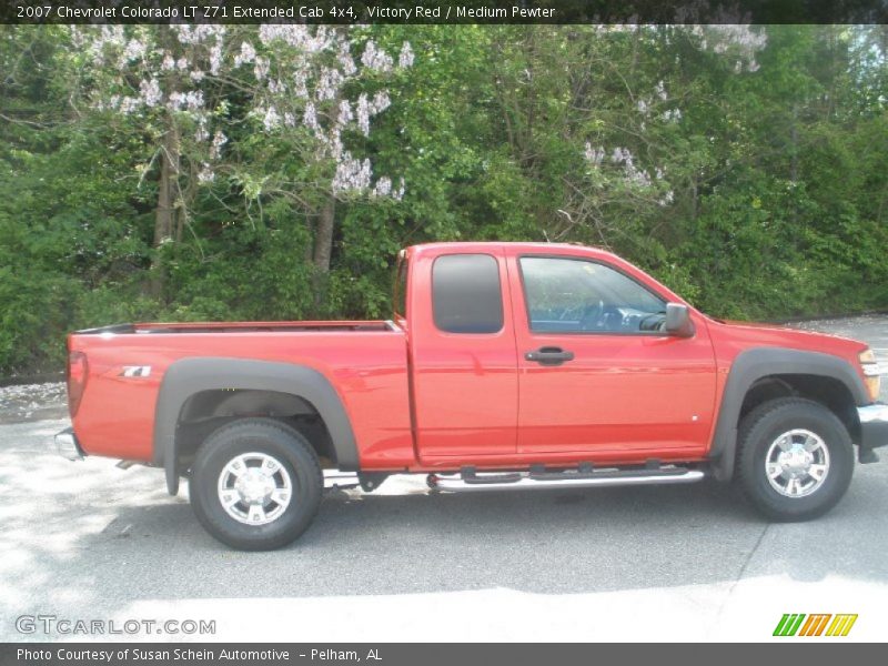 Victory Red / Medium Pewter 2007 Chevrolet Colorado LT Z71 Extended Cab 4x4