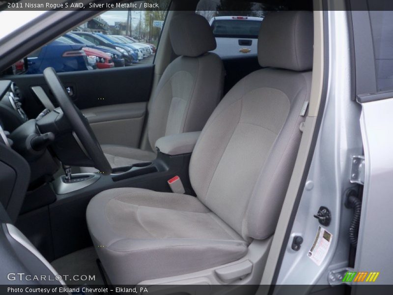 Silver Ice Metallic / Black 2011 Nissan Rogue S AWD