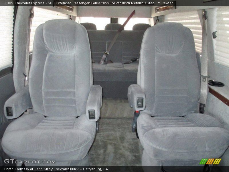 Silver Birch Metallic / Medium Pewter 2009 Chevrolet Express 2500 Extended Passenger Conversion