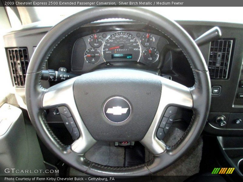 Silver Birch Metallic / Medium Pewter 2009 Chevrolet Express 2500 Extended Passenger Conversion