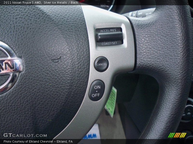 Silver Ice Metallic / Black 2011 Nissan Rogue S AWD