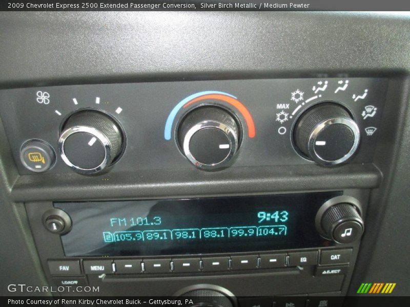 Silver Birch Metallic / Medium Pewter 2009 Chevrolet Express 2500 Extended Passenger Conversion