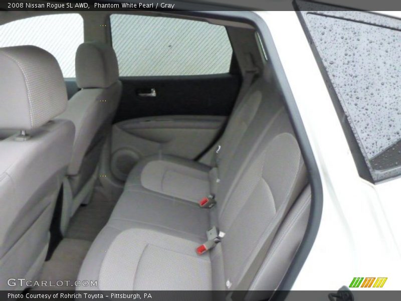 Phantom White Pearl / Gray 2008 Nissan Rogue SL AWD