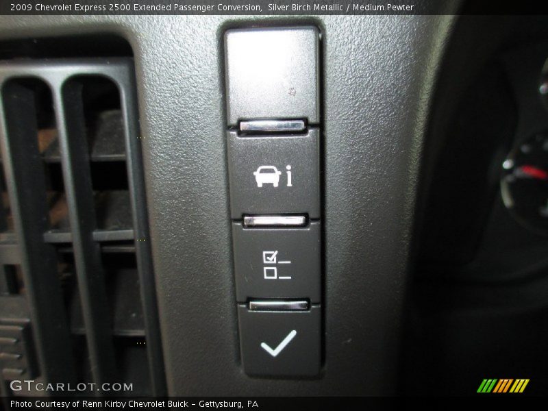 Silver Birch Metallic / Medium Pewter 2009 Chevrolet Express 2500 Extended Passenger Conversion