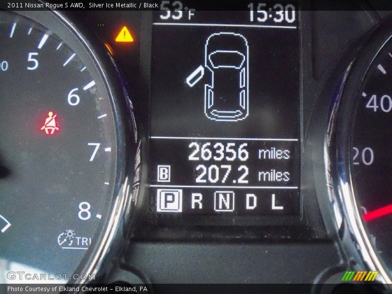 Silver Ice Metallic / Black 2011 Nissan Rogue S AWD