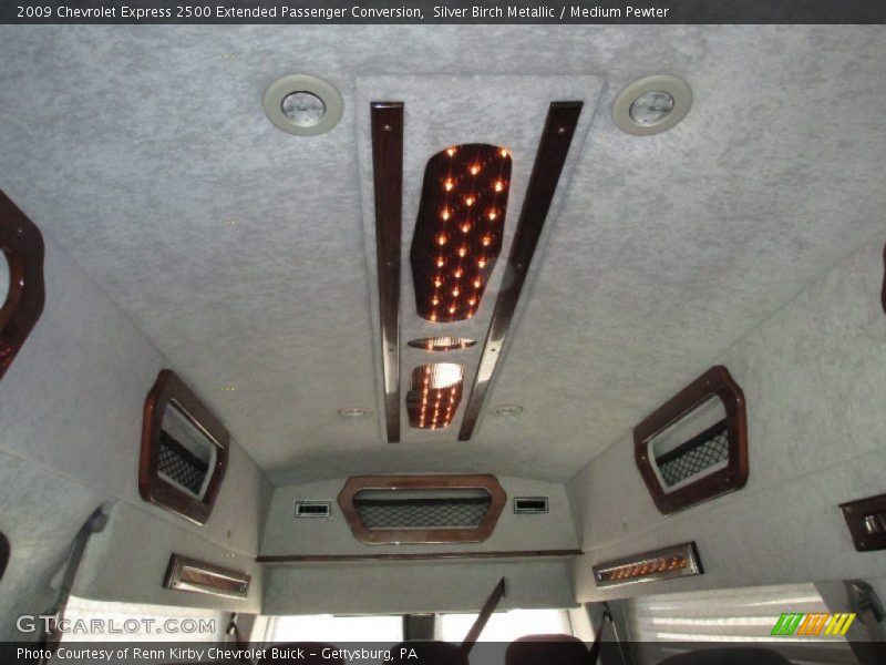 Silver Birch Metallic / Medium Pewter 2009 Chevrolet Express 2500 Extended Passenger Conversion