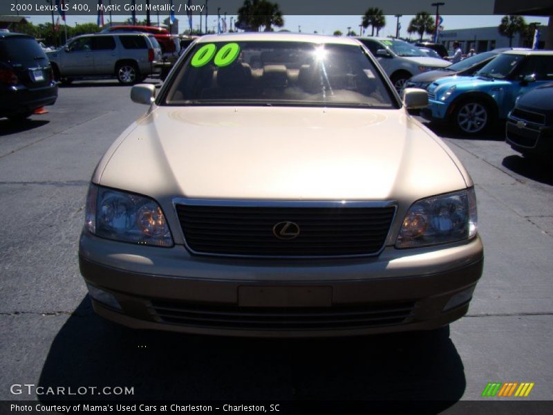 Mystic Gold Metallic / Ivory 2000 Lexus LS 400
