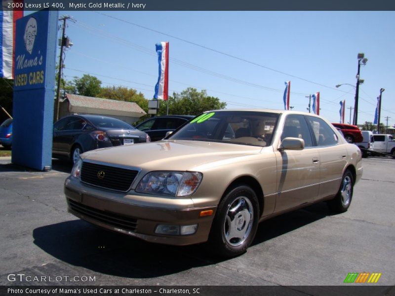 Mystic Gold Metallic / Ivory 2000 Lexus LS 400