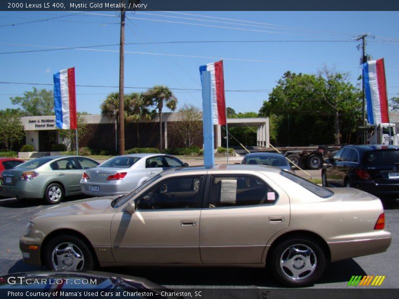 Mystic Gold Metallic / Ivory 2000 Lexus LS 400