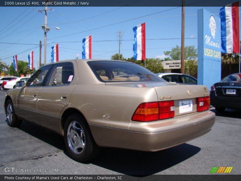 Mystic Gold Metallic / Ivory 2000 Lexus LS 400