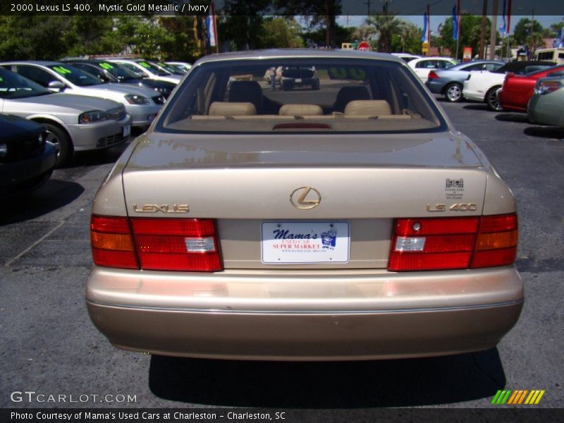 Mystic Gold Metallic / Ivory 2000 Lexus LS 400