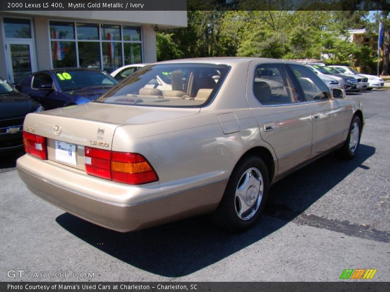Mystic Gold Metallic / Ivory 2000 Lexus LS 400