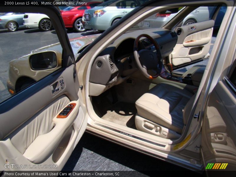 Mystic Gold Metallic / Ivory 2000 Lexus LS 400