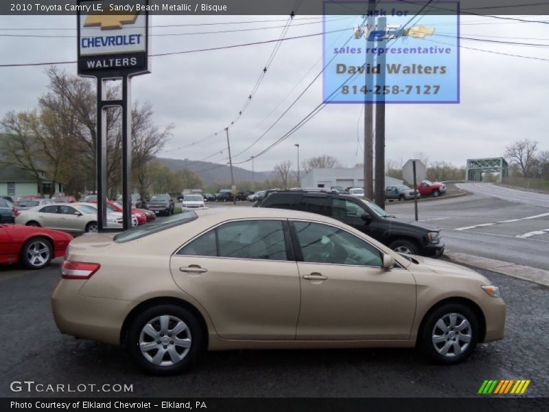 Sandy Beach Metallic / Bisque 2010 Toyota Camry LE