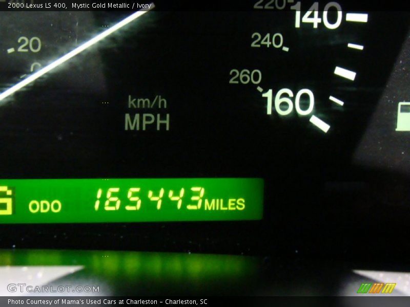 Mystic Gold Metallic / Ivory 2000 Lexus LS 400