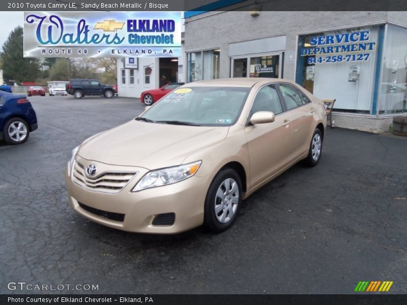 Sandy Beach Metallic / Bisque 2010 Toyota Camry LE