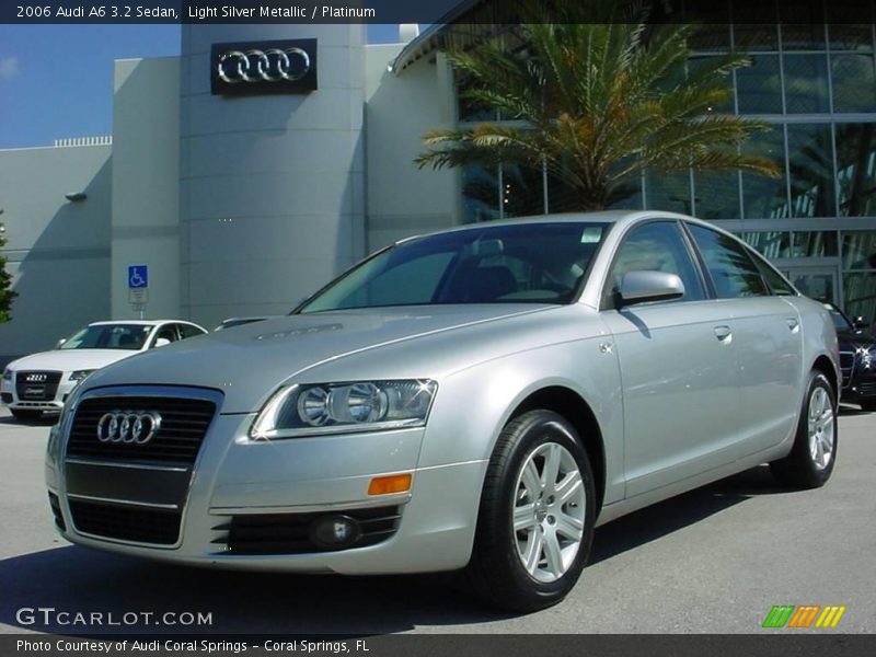 Light Silver Metallic / Platinum 2006 Audi A6 3.2 Sedan