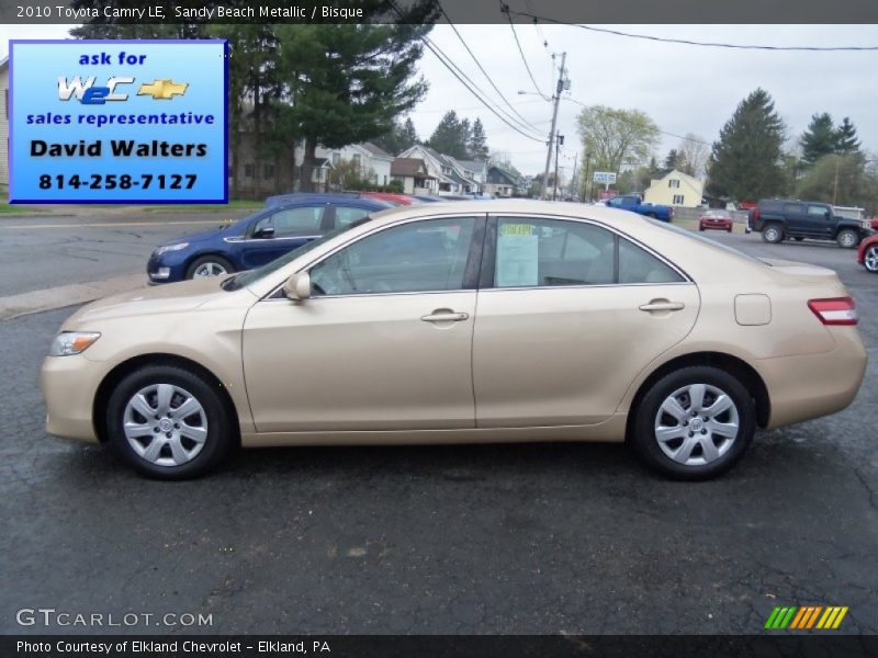 Sandy Beach Metallic / Bisque 2010 Toyota Camry LE