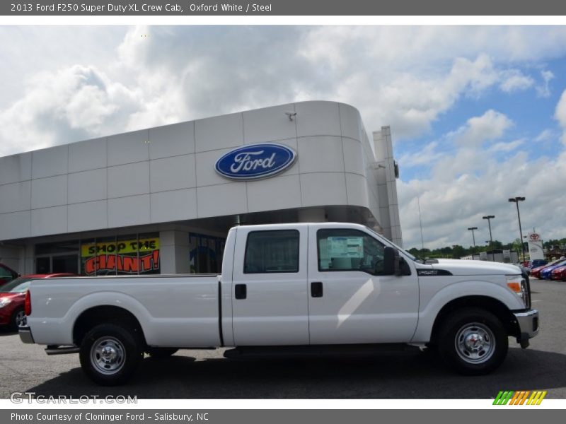 Oxford White / Steel 2013 Ford F250 Super Duty XL Crew Cab