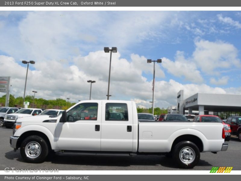 Oxford White / Steel 2013 Ford F250 Super Duty XL Crew Cab