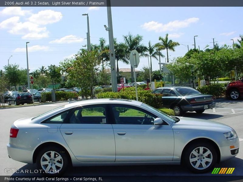 Light Silver Metallic / Platinum 2006 Audi A6 3.2 Sedan